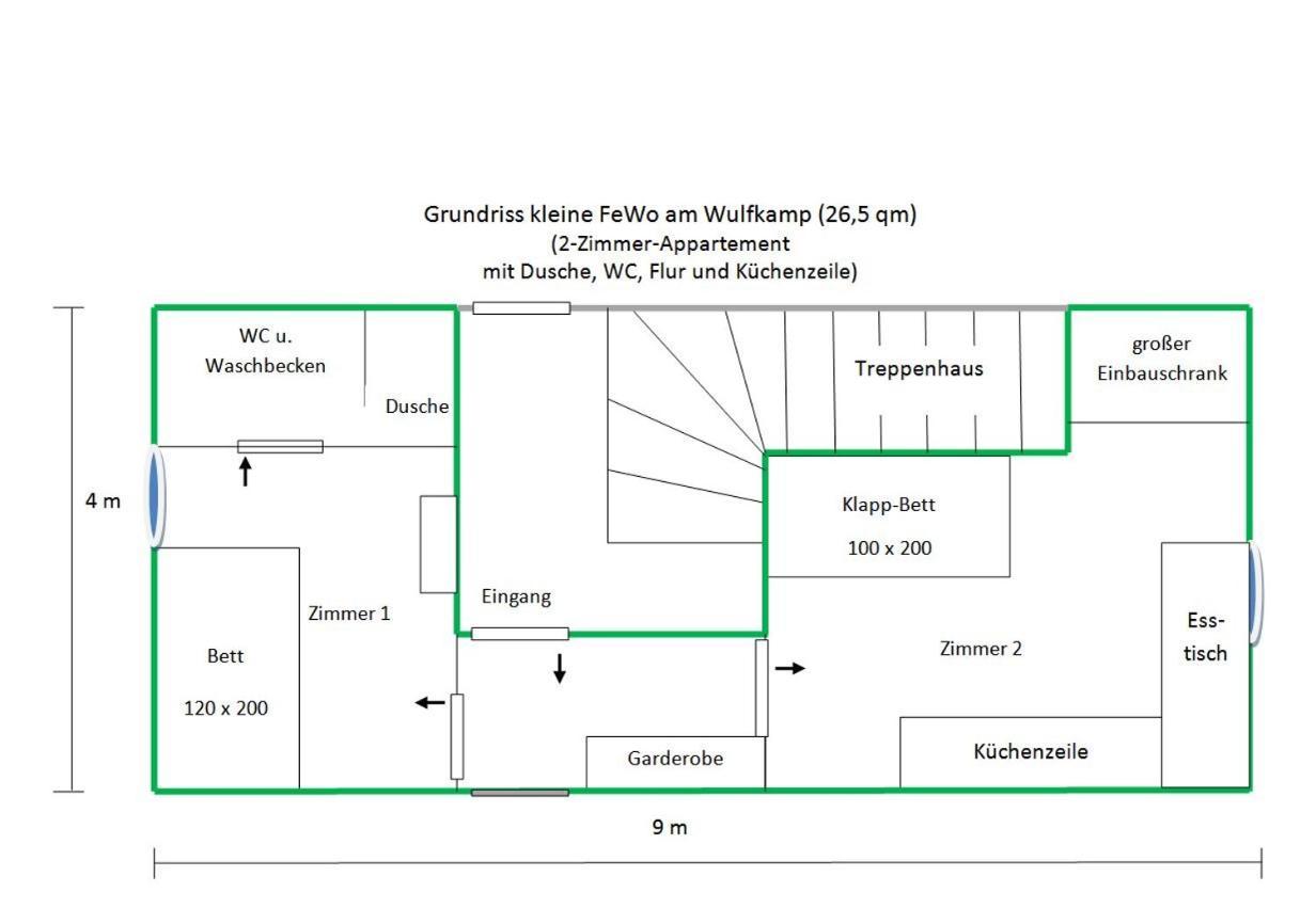 Kleine Ferienwohnung Am Wulfkamp Velen Eksteriør bilde